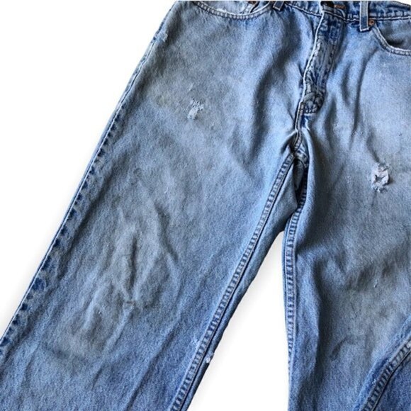 Levi's 550 Jeans Vintage 90s Relaxed Fit Distressed Size 8 - Picture 7 of 16